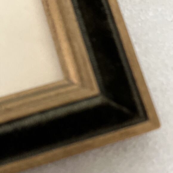 EUC Vintage Antique Hand Painted Engraving Auto Car Velvet  Framed 5” X 4” - Picture 4 of 5